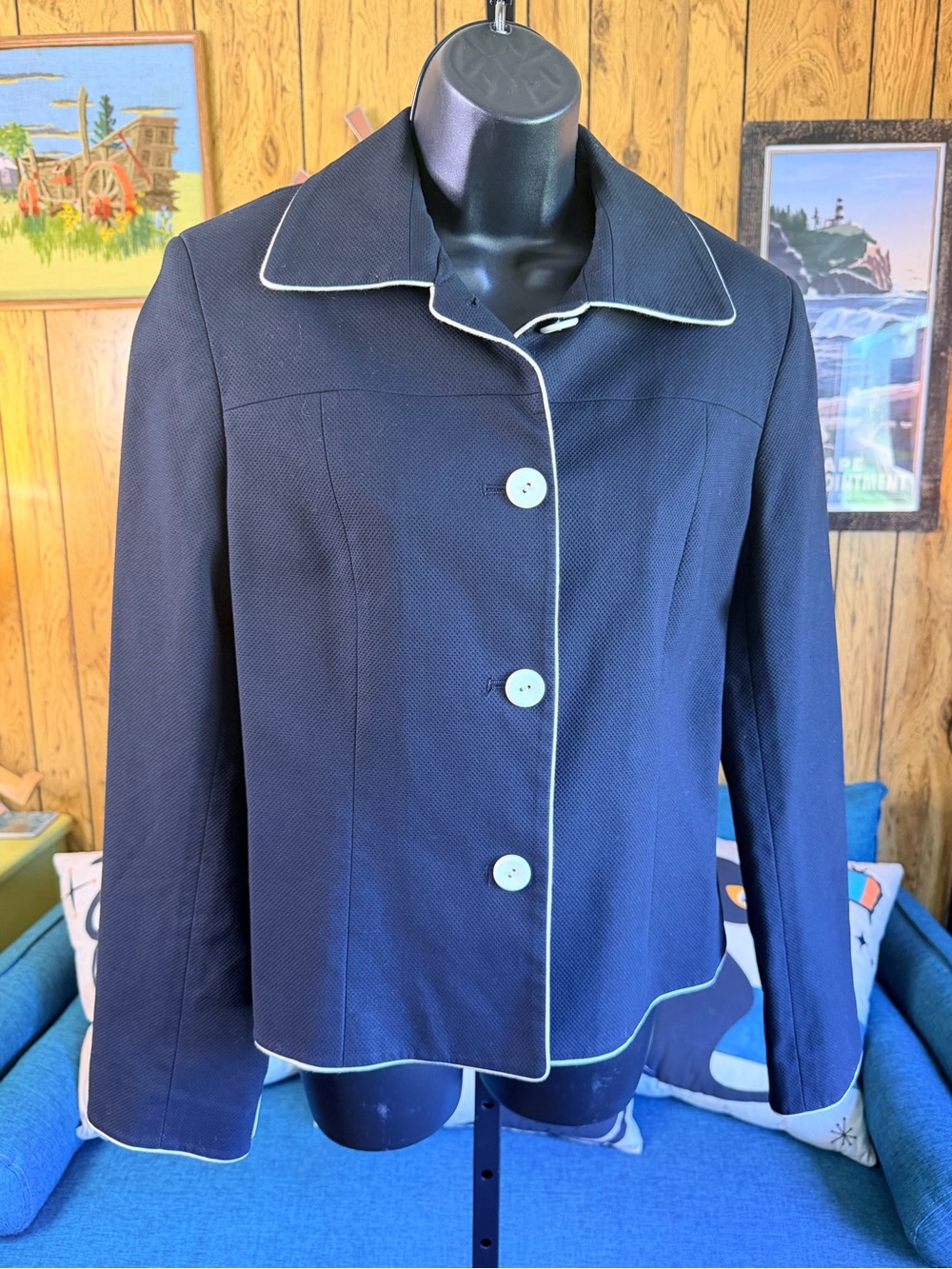 Kate Hill Cotton Suit Jacket